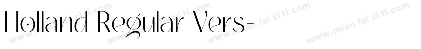 Holland Regular Vers字体转换